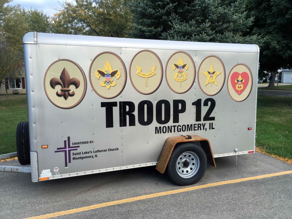 Terrific Trailers: These units travel in style by showcasing Scouting on the road