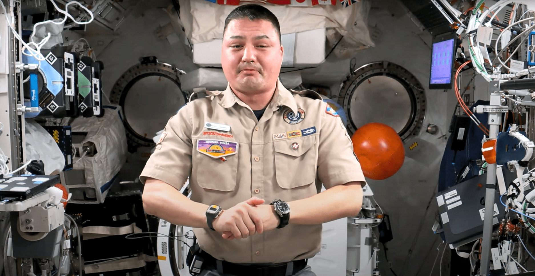 Eagle Scout astronaut delivers powerful conservation message … from space!