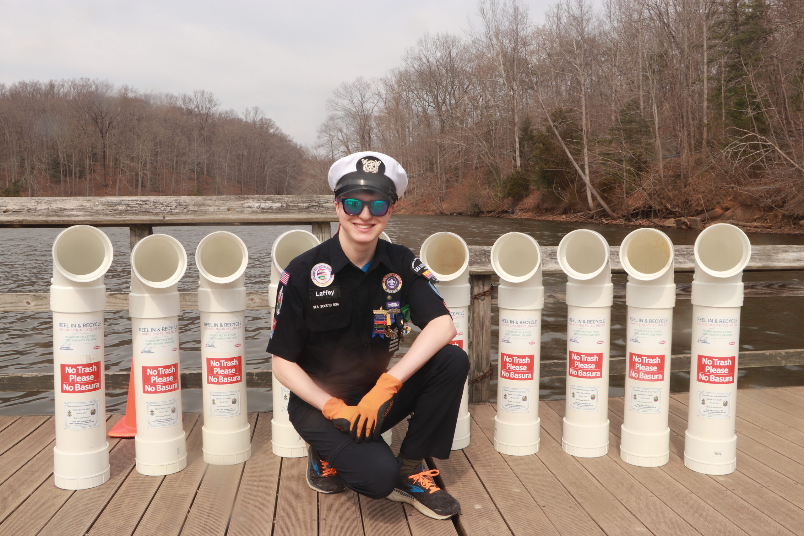 Sea Scout’s project sheds light on the importance of proper fishing line disposal